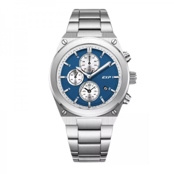 Expedition 6850 Silver Light Blue Dial MCBSSBU